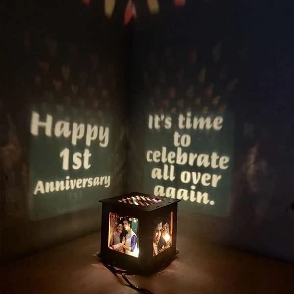 Personalized Wooden Photo Shadow Lamp