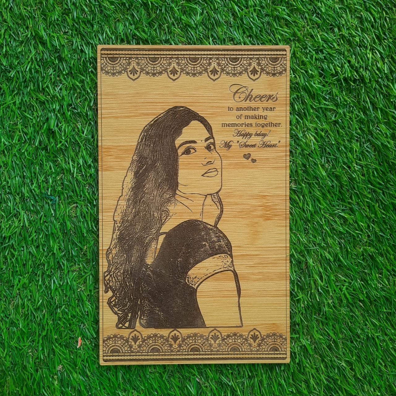 Wooden Engraved Plaque