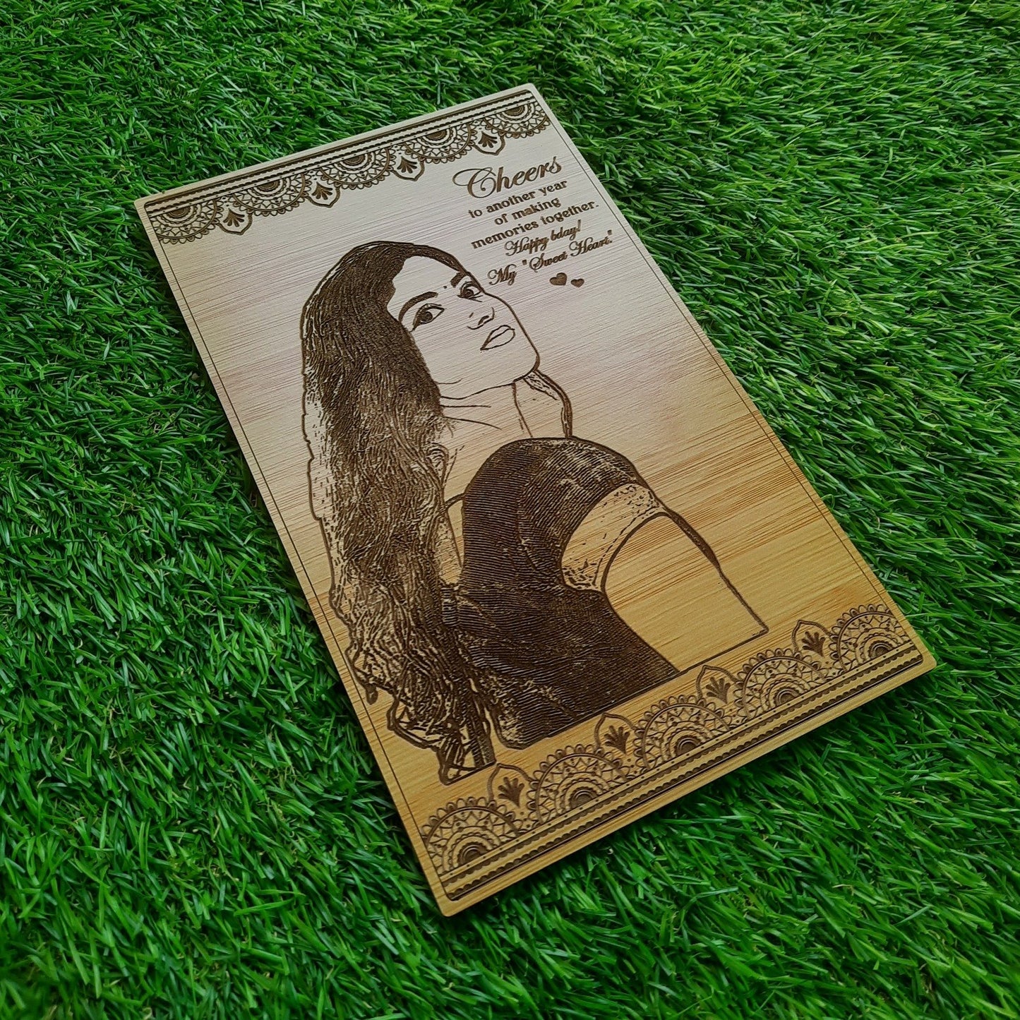 Wooden Engraved Plaque