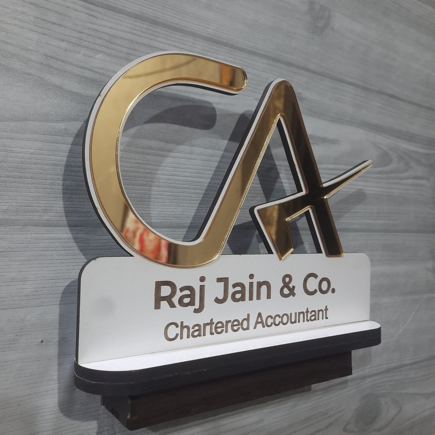 Personalised CA Desk Nameplate