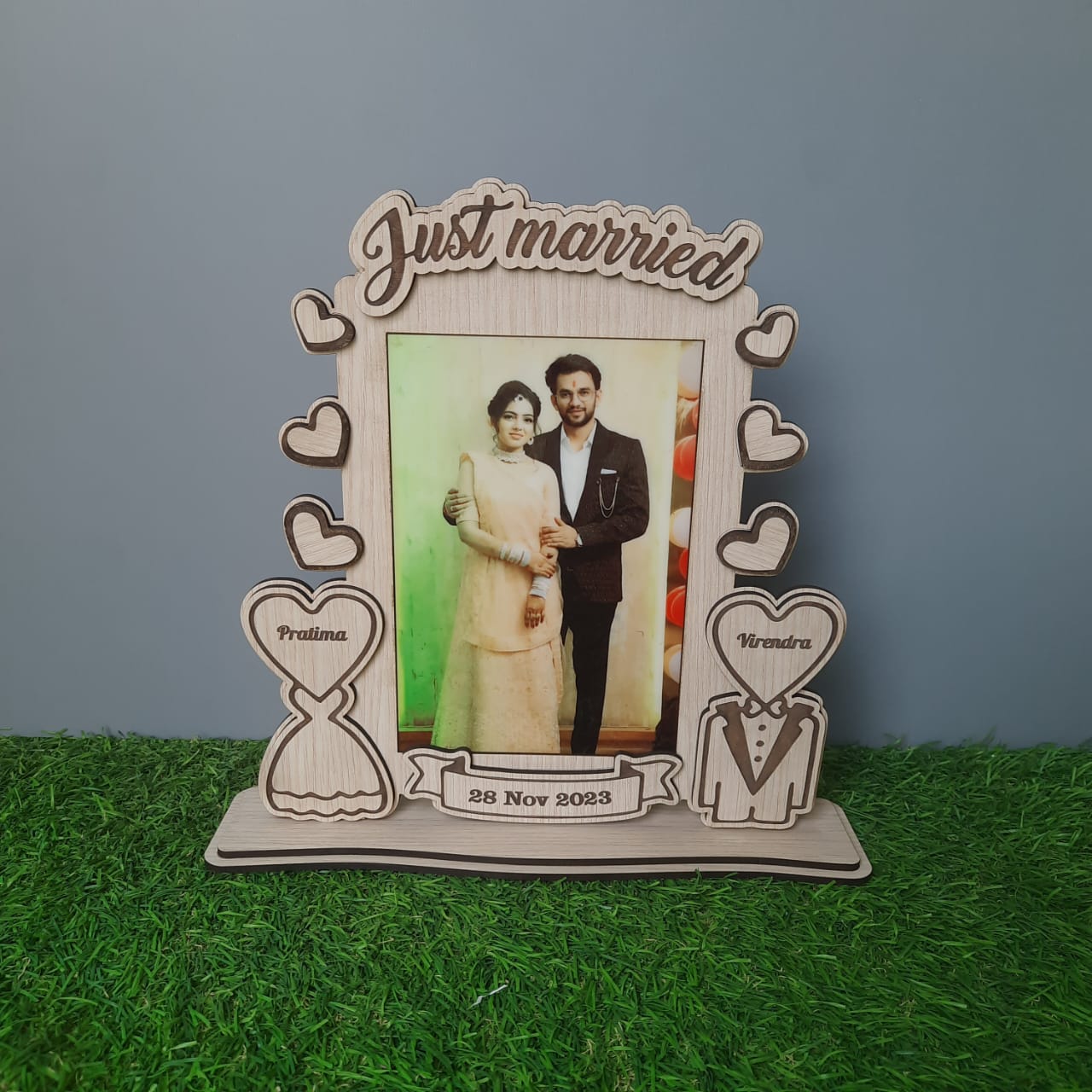 Just Married Photo Frame