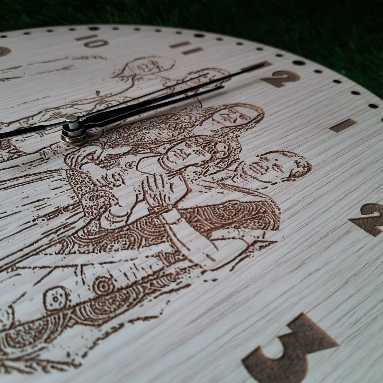 Photo Engraved Wall Clock