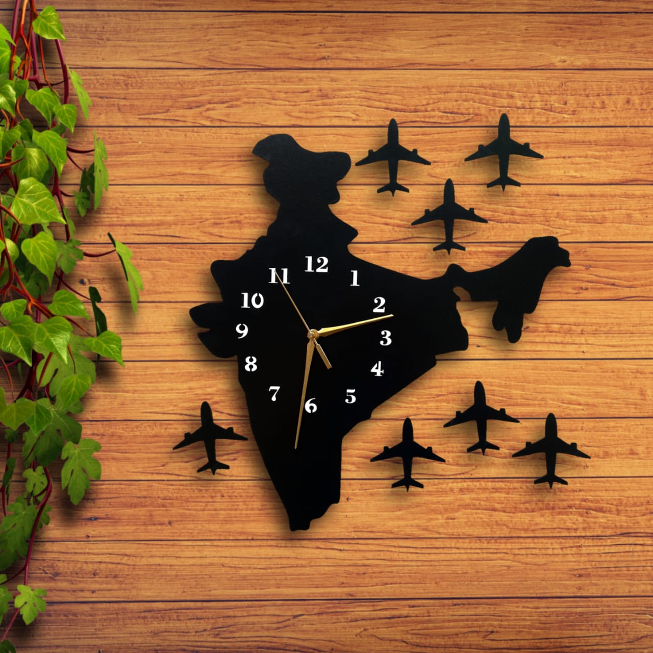 Indian Map Wall Clock