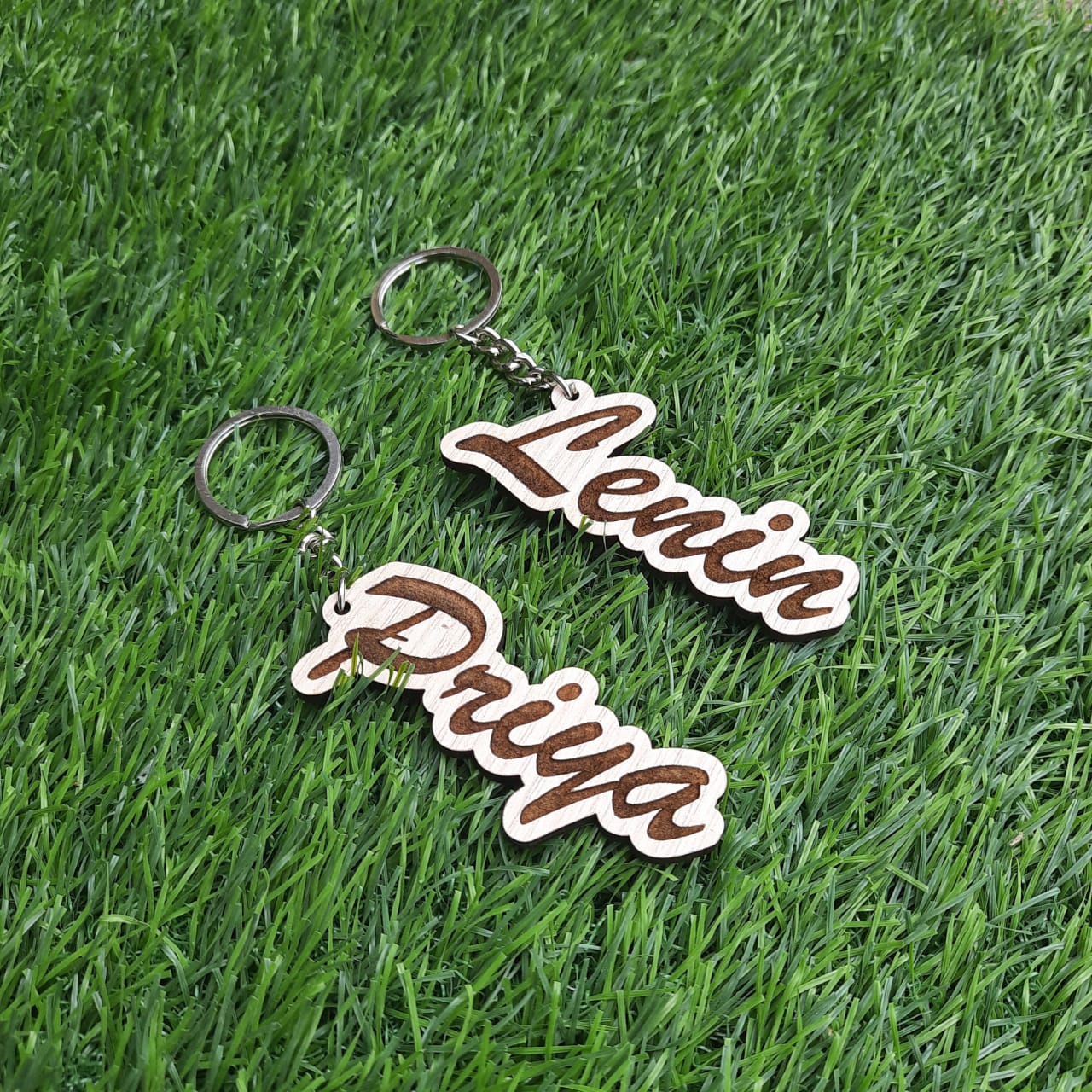 Wooden Engraved Key Chain
