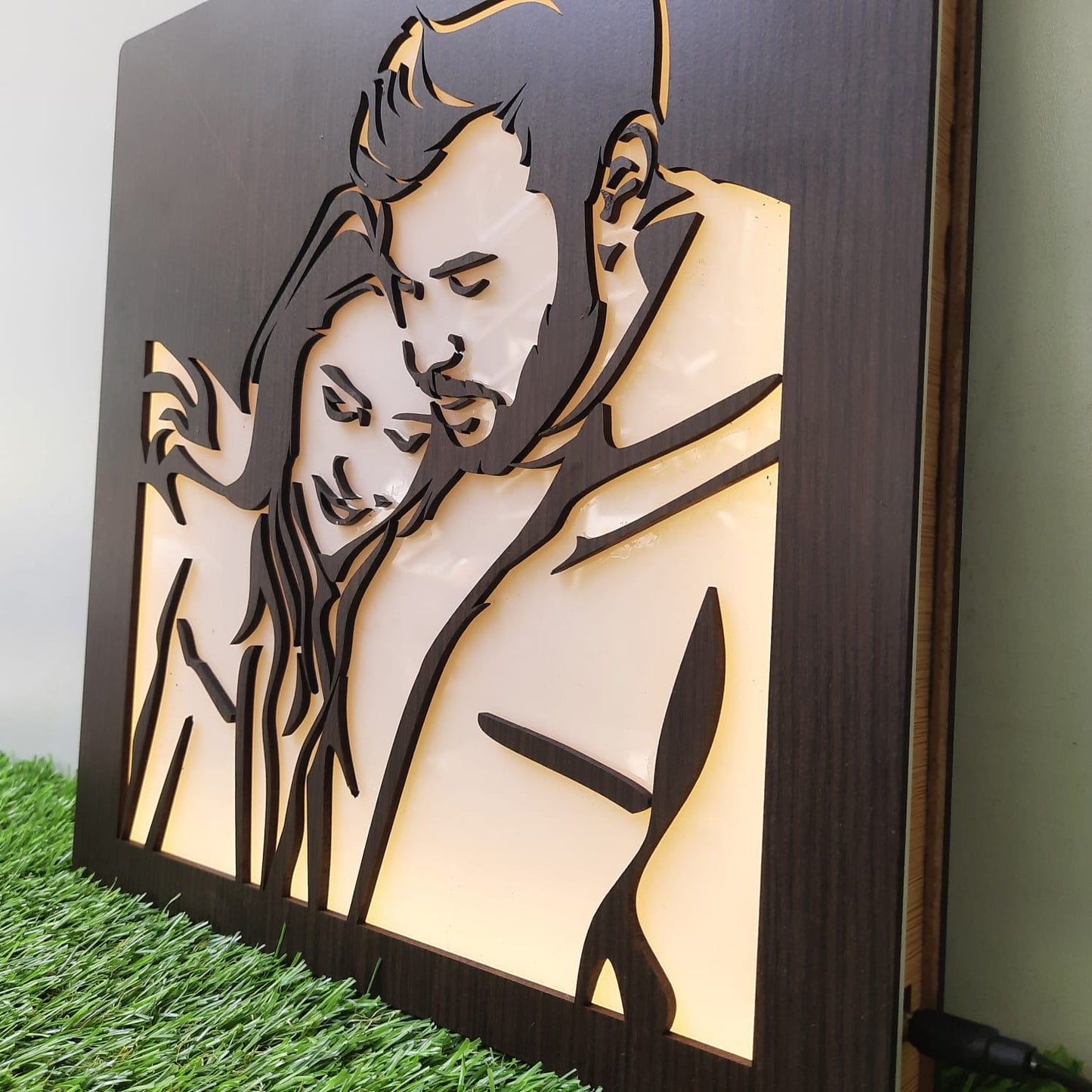 Premium LED Wooden Portrait