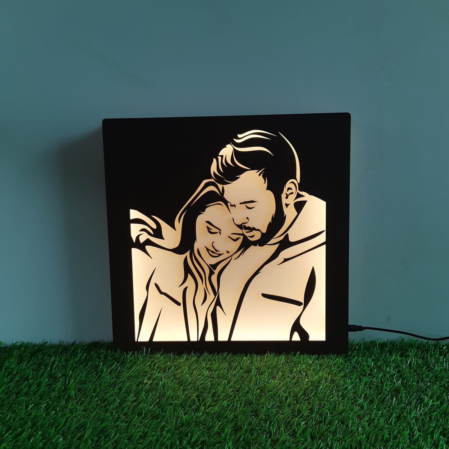 Premium LED Wooden Portrait