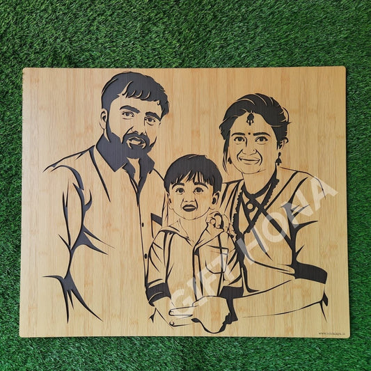 Wooden Family Portrait