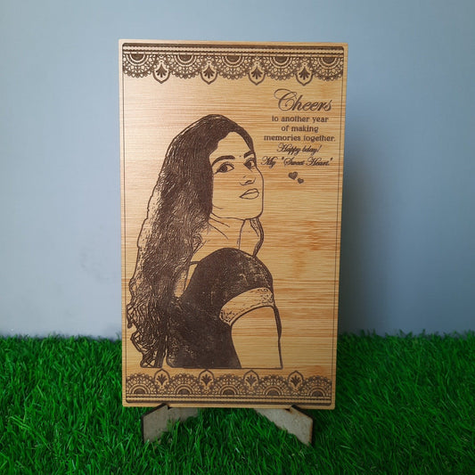 Wooden Engraved Plaque