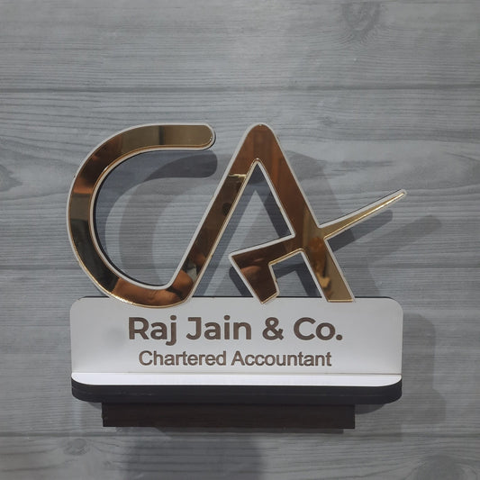 Personalised CA Desk Nameplate