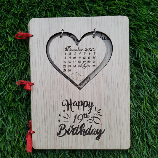 Wooden Greeting Card