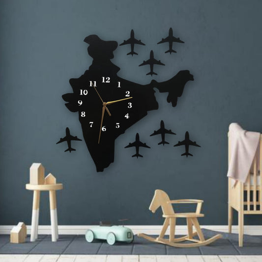 Indian Map Wall Clock