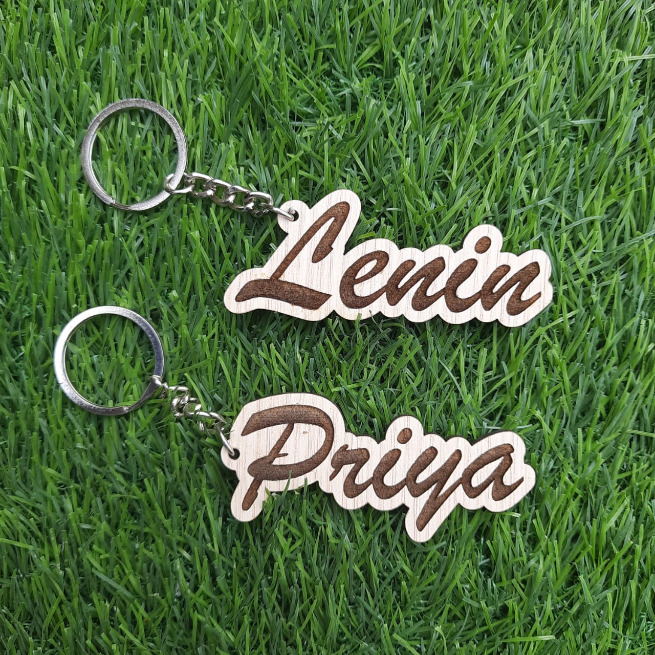 Wooden Engraved Key Chain