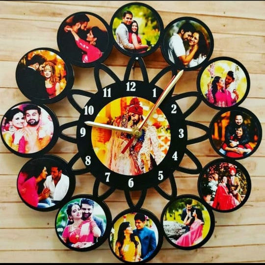 Photo Collage Clock
