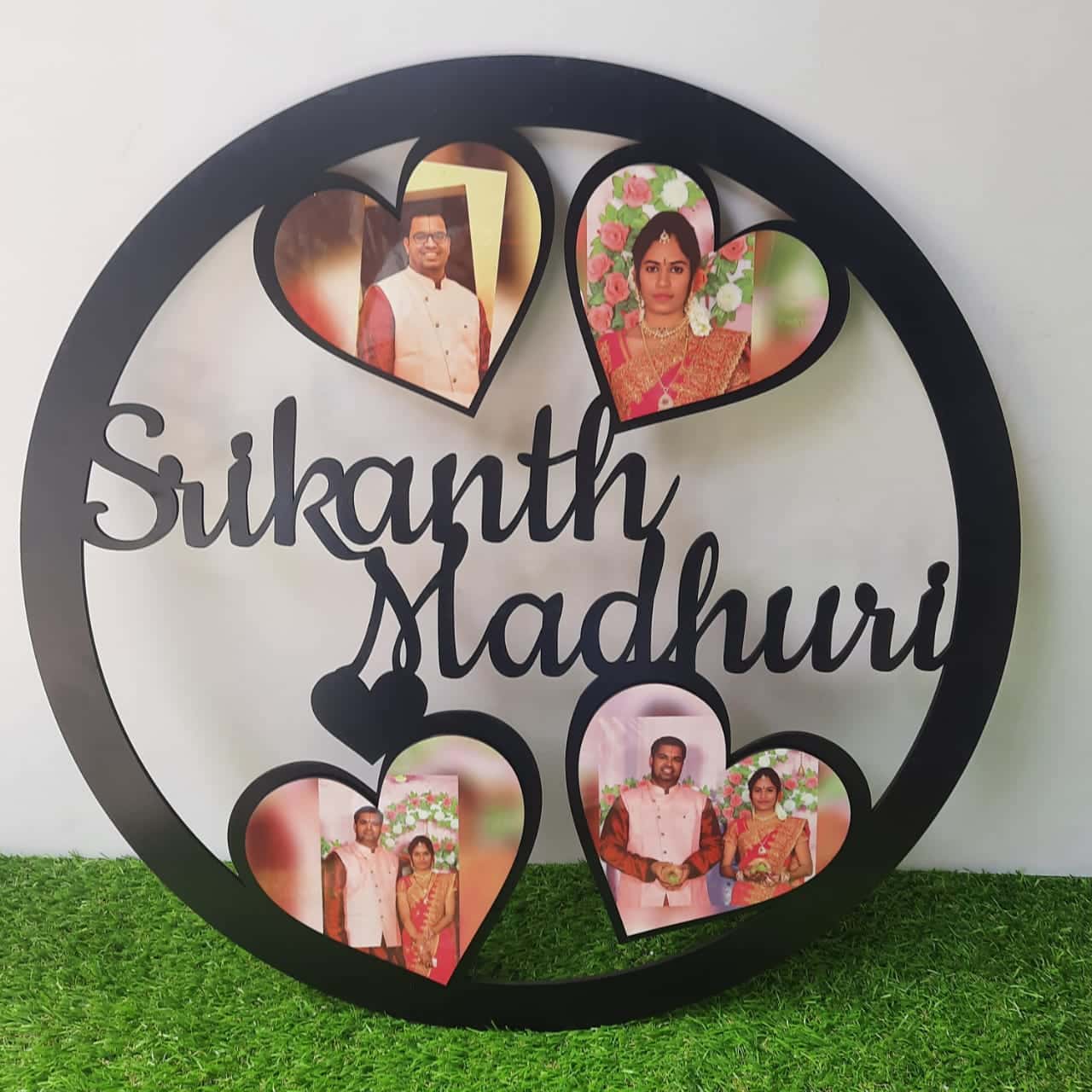 Circular Collage Frame With Name