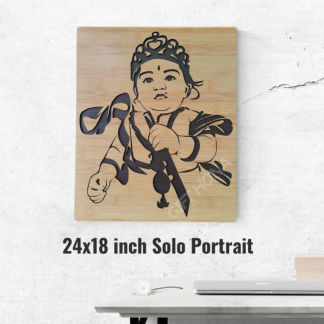 Solo Portrait ( Single Face ) 24 X18 inch
