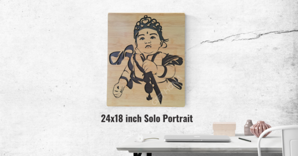 Solo Portrait ( Single Face ) 24 X18 inch