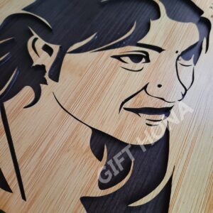 Wooden Solo Portrait ( Single Face ) 12x10 inch