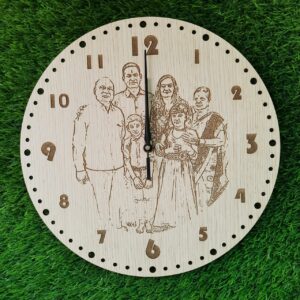Photo Engraved Wall Clock
