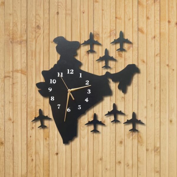 Indian Map Wall Clock