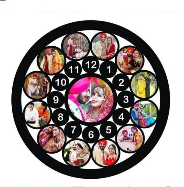 Photo Collage Clock (13 Photos required)