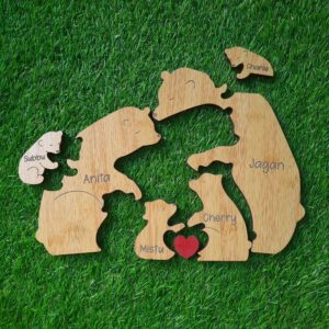 Wooden Bear Puzzle Family