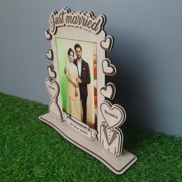 Just Married Photo Frame