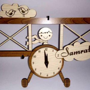 Kid's double layered customized wall/table clock