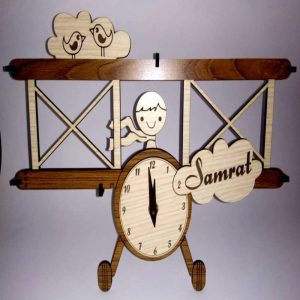 Kid's double layered customized wall/table clock
